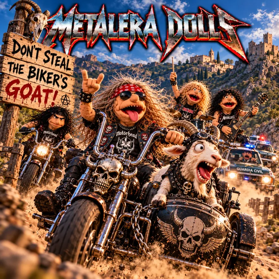 Portada original de Don't steal the biker's goat! - Single