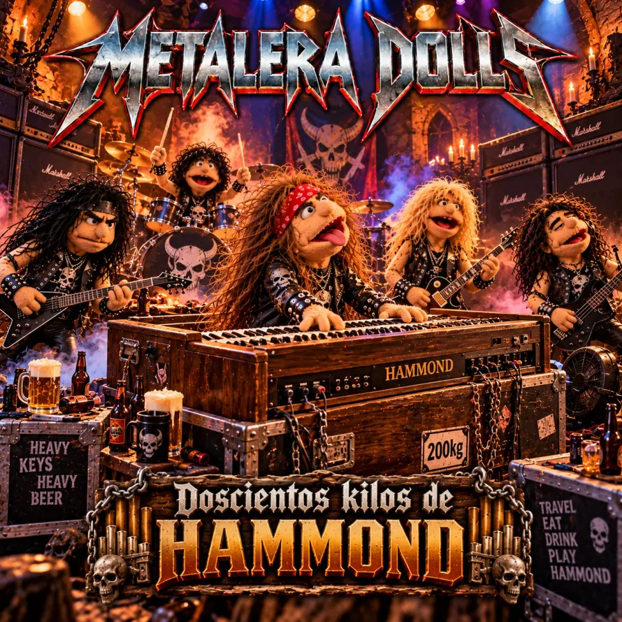 Portada original de Doscientos kilos de Hammond - Single