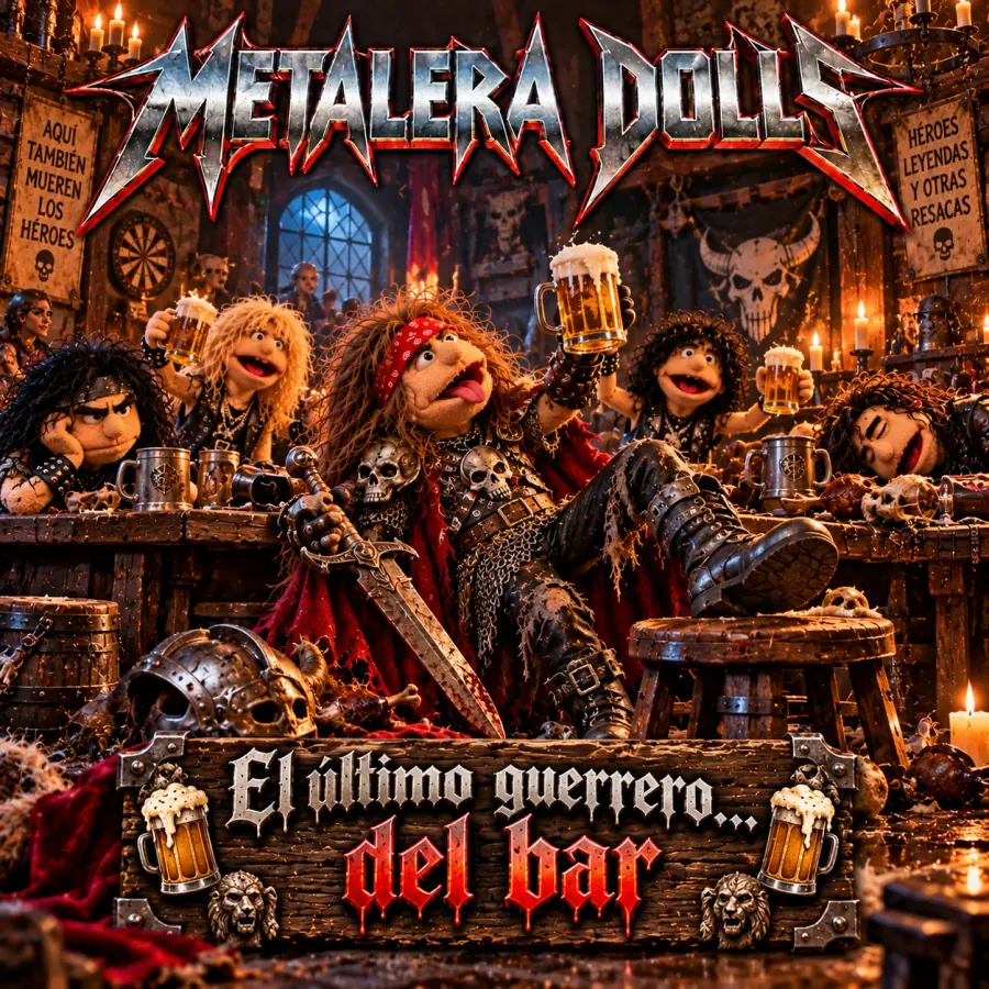 Portada original de El último guerrero... del bar - Single