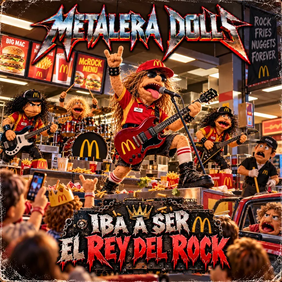 Portada original de Iba a ser el rey del rock - Single