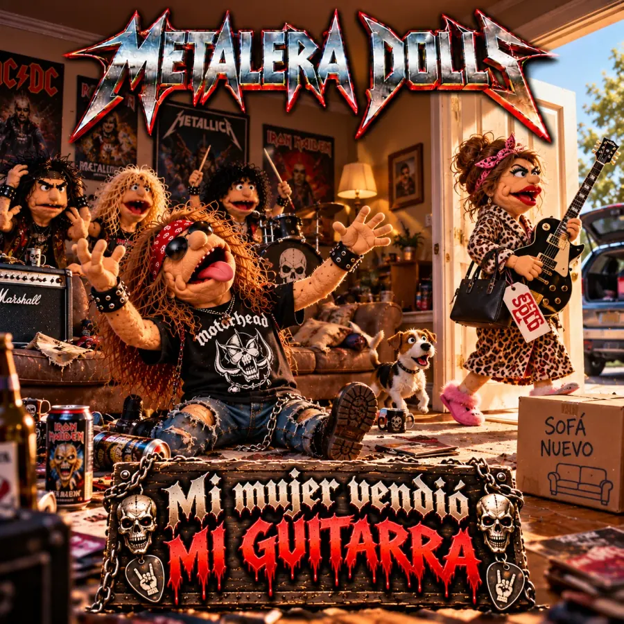 Portada original de Mi mujer vendió mi guitarra - Single
