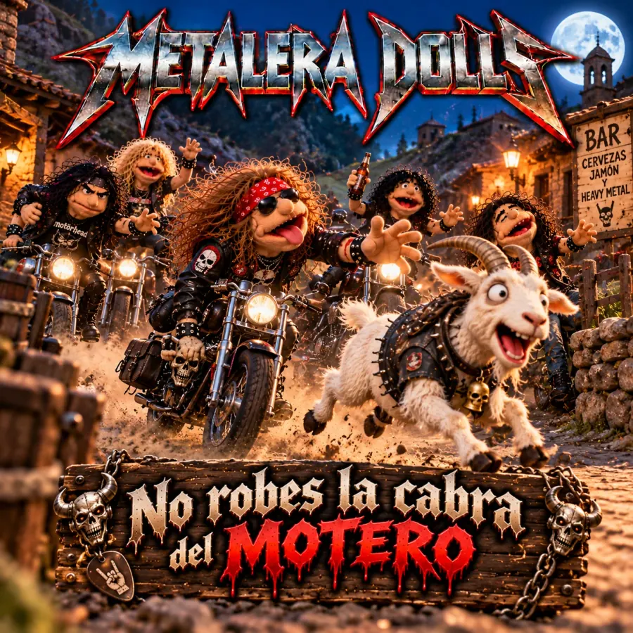 Portada original de No robes la cabra del motero - Single